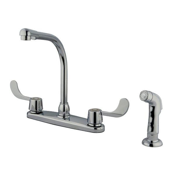 8" Centerset Kitchen Faucet, Chrome